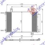 RADIATOR AC (50x32.5x1.6) - SUZUKI SPLASH 07-13 pentru SUZUKI, SUZUKI SPLASH 07-12