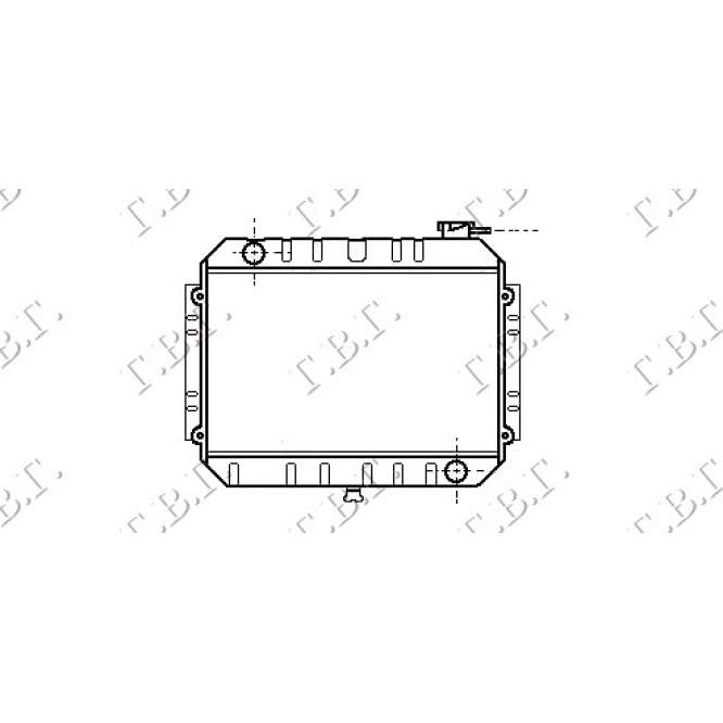 RADIATOR (33x46) - FORD COURIER P/U 78-85 pentru FORD, FORD COURIER P/U 78-85