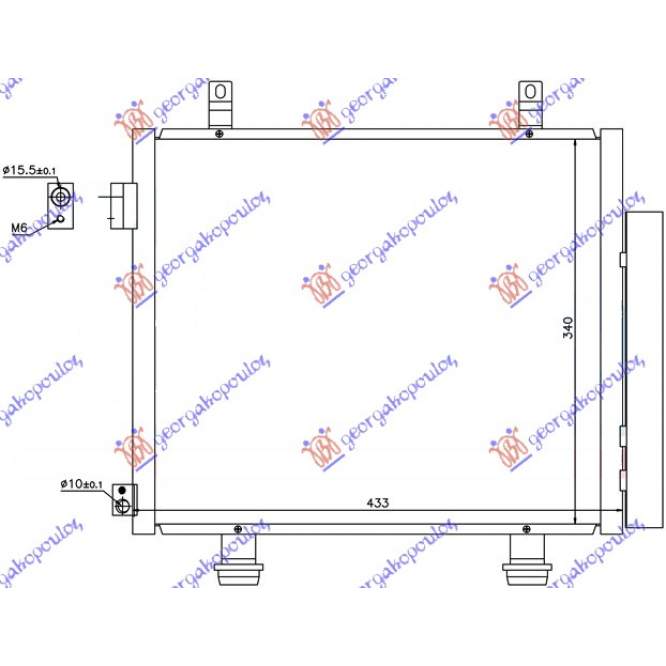  RADIATOR  AC  (KOYO)  pentru SUZUKI, SUZUKI ALTO 08-14