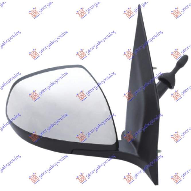 DOOR MIRROR CABLE PRIMED (A QUALITY)  (CONVEX GLASS) - SUZUKI SUZUKI ALTO 08-14 pentru SUZUKI, SUZUKI ALTO 08-14