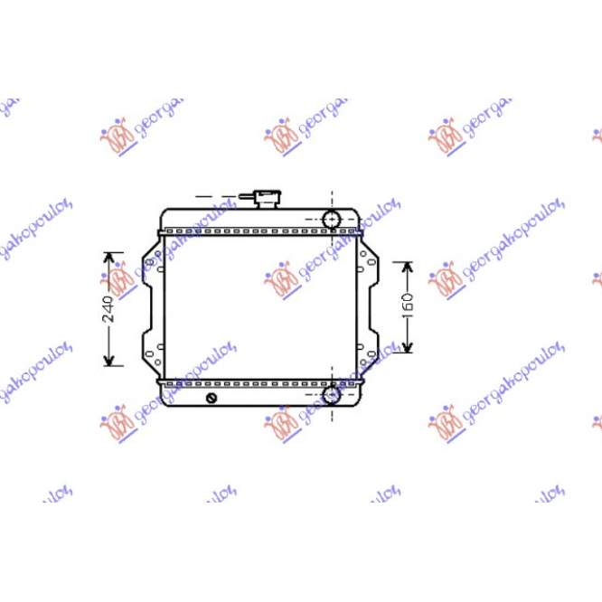 RADIATOR 1,0CC (30x38) - SUZUKI JEEP (SJ410) SAMURAI 79-88 pentru SUZUKI, SUZUKI JEEP (SJ410) SAMURAI 79-88