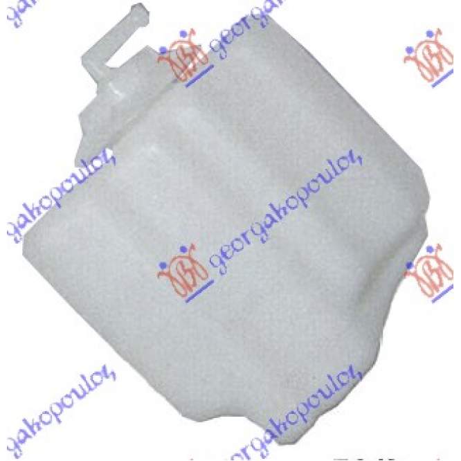 VAS EXPANSIUNE pentru HONDA, HONDA CIVIC H/B 90-92, RENAULT, RENAULT 18, Partea frontala, Vas expansiune