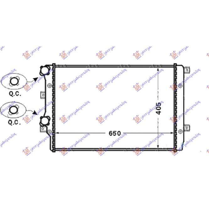 RADIATOR APA 1.4 TSi BNZ.- 1.9 TDi (650x410) DSL. BEHR-AKG - AUDI TT 06-14 pentru AUDI, AUDI TT 06-14