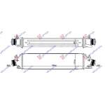 RADIATOR INTERCOOLER 2.0 JTD DIESEL (580x150x80) pentru ALFA ROMEO, ALFA ROMEO GIULIETTA 10-, PEUGEOT, PEUGEOT EXPERT 07-16, Partea frontala, Radiator Intercooler