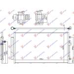 RADIATOR AC TOATE MODELELE DIESEL MANUAL (648x355x12) pentru ALFA ROMEO, ALFA ROMEO GIULIA 15-