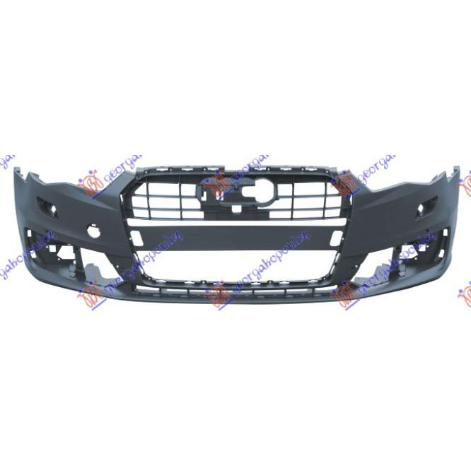  BARA  FATA  GRUNDUITA  (CU  ORIF.  SENZORI  PARCARE  SI  SPALATOR)  (NEGRU  EXCLUSIV)  pentru AUDI, AUDI A6 14-18