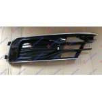 GRILA BARA FATA (EXCLUSIVE NEGRU) CU ORNAMENT CROMAT STG. pentru AUDI, AUDI A6 14-18