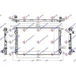RADIATOR 2.0-3.0 (40/45 TDi) DIESEL AUTO (720x470x26) pentru AUDI, AUDI A6 18-