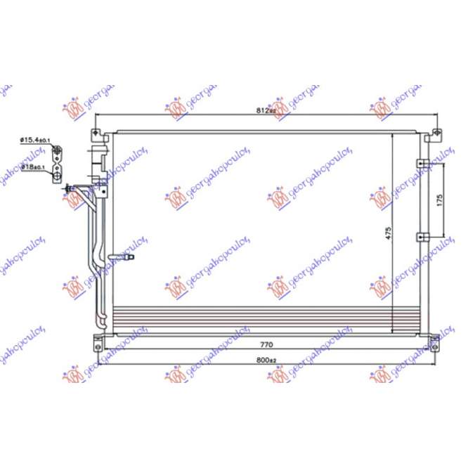 CONDENSER FOR ALL PETROL-DIESEL -06 (730x480x16) - AUDI AUDI A8 02-09 pentru AUDI, AUDI A8 02-09
