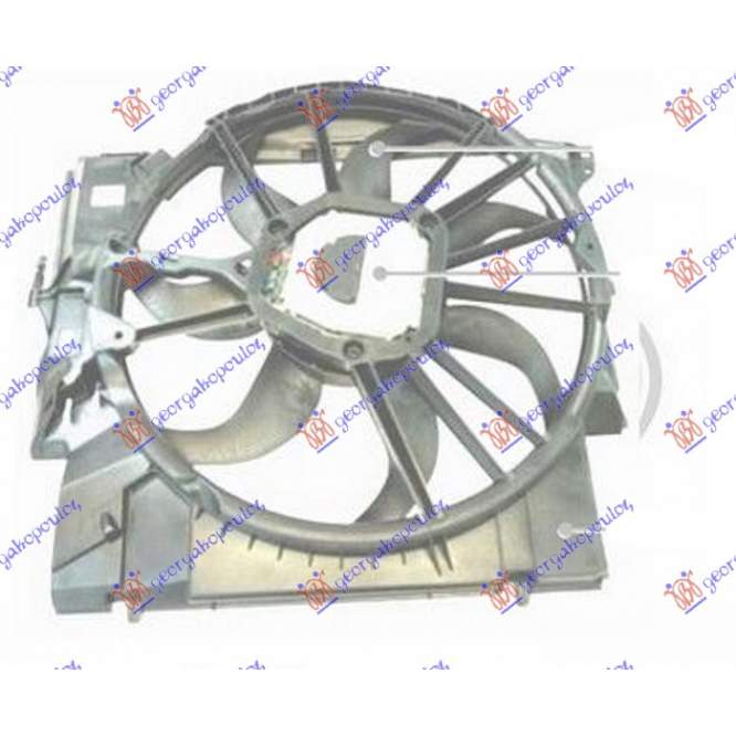 ELECTROVENTILATOR ASSY 3.0 BNZ - 2.0 DIESEL (500mm) (600W) pentru BMW, BMW SERIES 3 (E92/93) COUPE/CABRIO 07-11