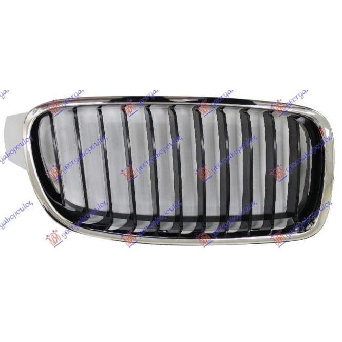 GRILA CROMATA/NEAGRA - BMW SERIES 3 (F30/F31) SDN/S.W. 12-14 pentru BMW, BMW SERIES 3 (F30/F31) SDN/S.W. 12-14