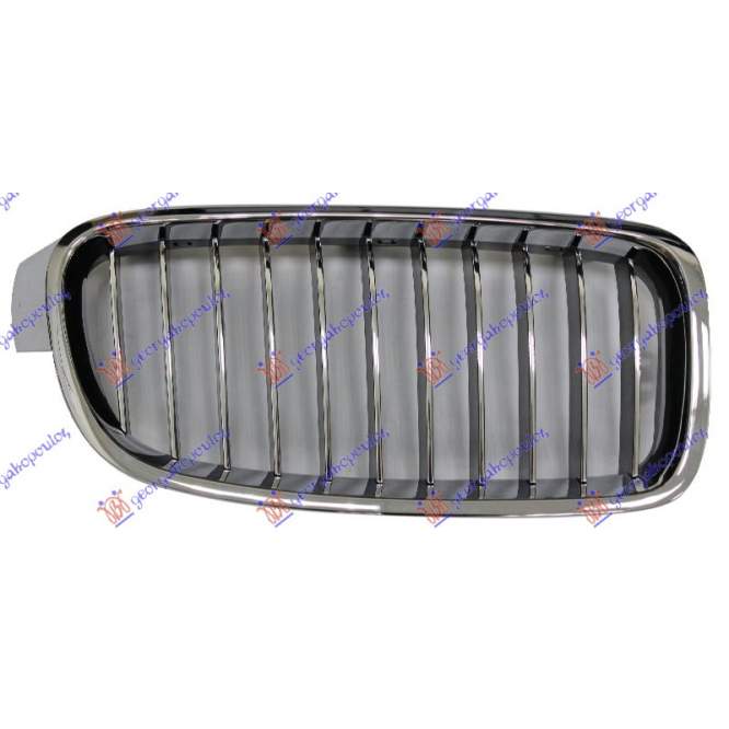GRILA CROMATA/NEAGRA - BMW SERIES 3 (F30/F31) SDN/S.W. 12-14 pentru BMW, BMW SERIES 3 (F30/F31) SDN/S.W. 12-14
