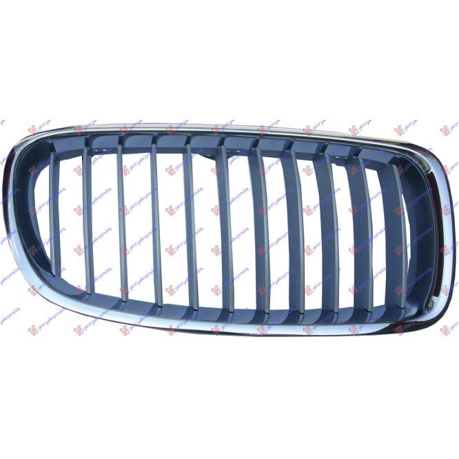 GRILA CENTRALA (CROMATA/ARGINTIE) - BMW SERIES 3 (F30/F31) SDN/S.W. 12-14 pentru BMW, BMW SERIES 3 (F30/F31) SDN/S.W. 12-14