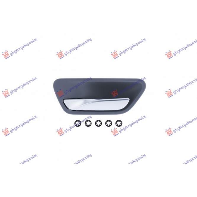 MANER INTERIOR USA FATA / SPATE ARGINTIU / GRI - F2 pentru BMW, BMW SERIES 3 (F30/F31) SDN/S.W. 14-18