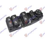 BUTON REGLAJ OGLINDA FATA PLIABILA (curtain) (Quatern)(6pin) - BMW SERIES 7 (F01/02) 08-12 pentru BMW, BMW SERIES 7 (F01/02) 08-12, PEUGEOT, PEUGEOT EXPERT 07-16, Interior, Comutatoare