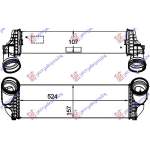 RAD.  INTERC. 3,5i-3,0 TD (158x524x105) - BMW X6 (F16) 14- pentru PEUGEOT, PEUGEOT EXPERT 07-16, Partea frontala, Radiator Intercooler, BMW, BMW X6 (F16) 14-19