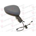DOOR MIRROR ELECTRICAL HEATED FOLDABLE PRIMED (W/SIDE LAMP) (BLACK BASE & SENSOR) (CONVEX GLASS) - CITROEN CITROEN C3 13-16 pentru CITROEN, CITROEN C3 13-16