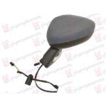 DOOR MIRROR ELECTRICAL HEATED FOLDABLE PRIMED (W/SIDE LAMP) (BLACK BASE) (CONVEX GLASS) - CITROEN CITROEN C3 13-16 pentru CITROEN, CITROEN C3 13-16