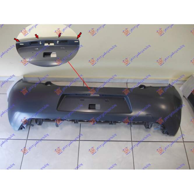 REAR BUMPER PRIMED (SPORT) - CITROEN CITROEN DS3 10-14 pentru CITROEN, CITROEN DS3 10-14