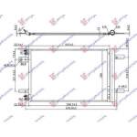 CONDENSER PETROL/DIESEL (525x335x12) (KOYO) - TOYOTA TOYOTA PROACE/PROACE VERSO 16- pentru TOYOTA, TOYOTA PROACE/PROACE VERSO 16-