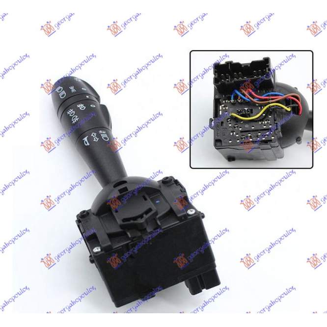HEAD LAMP/SIGNAL/HORN/FOG LAMP SWITCH (15pin) - DACIA DACIA LOGAN-MCV 12-16 pentru DACIA, DACIA LOGAN-MCV 12-16