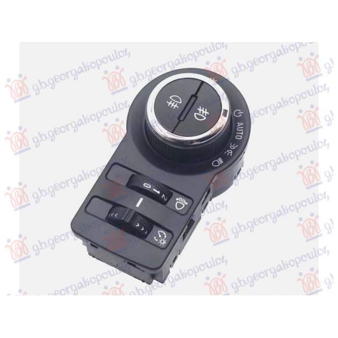 HEAD LAMP SWITCH (AUTO) (W/FOG LAMP) (W/DIMMER & HEADLAMP REGULATOR) (9PIN) - DAEWOO - CHEVROLET CHEVROLET CRUZE 09-13 pentru DAEWOO - CHEVROLET, CHEVROLET CRUZE 09-13