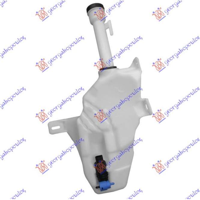 WIPER WASHER TANK SDN W/2MOTOR & HEADLAMP WASH & SENSOR & TUBE - DAEWOO - CHEVROLET CHEVROLET CRUZE 09-13 pentru DAEWOO - CHEVROLET, CHEVROLET CRUZE 09-13, JEEP, JEEP COMMANDER 06-10, Partea frontala, Vas spalator