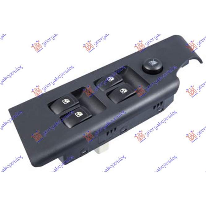 DOOR SWITCH FRONT (Quatern) (11pin) - DAEWOO - CHEVROLET CHEVROLET AVEO SEDAN 07-12 pentru DAEWOO - CHEVROLET, CHEVROLET AVEO SEDAN 07-12, PEUGEOT, PEUGEOT EXPERT 07-16, Interior, Comutatoare