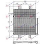 CONDENSER ALL MODEL (385x435x16) - DAIHATSU DAIHATSU MATERIA 07- pentru DAIHATSU, DAIHATSU MATERIA 07-