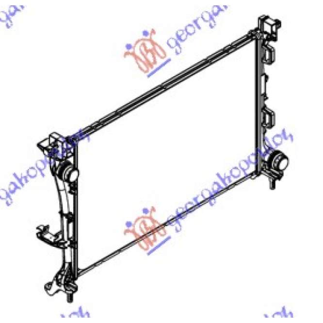RADIATOR 0.9-1.4 TURBO PETROL - 1.3 DIESEL JTD (619x41x16) - FIAT FIAT 500 L 17- pentru FIAT, FIAT 500 L 17-