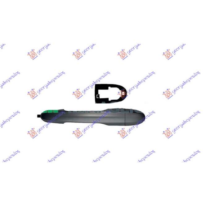 DOOR HANDLE REAR OUTER GRAY GRAPHITE - FIAT FIAT 500 L 17- pentru FIAT, FIAT 500 L 17-