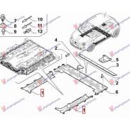 UNDERBODY COVER FRONT PLASTIC (O) - FIAT FIAT 500e 21- pentru FIAT, FIAT 500e 21-