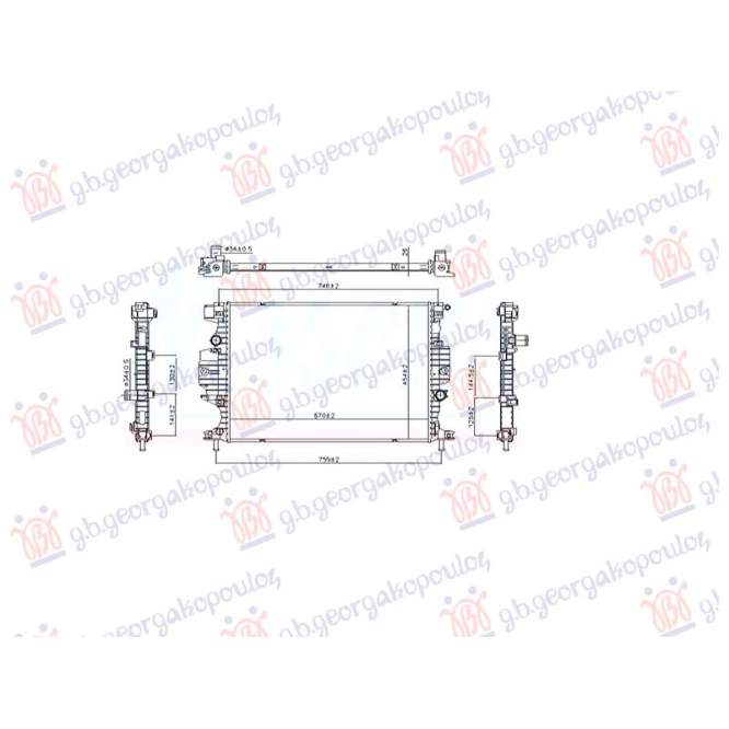 RADIATOR  2.0  DIESEL  (670x454)  pentru FORD, FORD GALAXY 19-