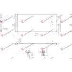 RADIATOR A/C 1.5 BENZINA - 2.0 DIESEL (681x298x12) (NISSENS) pentru FORD, FORD S-MAX 19-