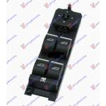 DOOR/MIRROR SWITCH FR.(W/MIRROR FOLD.) (BLACK/SILVER) (QUATERN) (3PIN) - FORD FOCUS 11-14 pentru FORD, FORD FOCUS 11-14, PEUGEOT, PEUGEOT EXPERT 07-16, Interior, Comutatoare