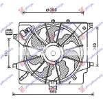  ELECTROVENTILATOR  ASSY  DIESEL  (TIP  HALLA)  pentru HYUNDAI, HYUNDAI i30 5D 12-14