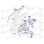  MACARA  ELECTRICA  GEAM  USA  FATA  (FARA  MOTOR)  (CZECH)  (O)  DR.  pentru HYUNDAI, HYUNDAI i30 5D 12-14