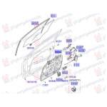  MACARA  ELECTRICA  GEAM  USA  FATA  (FARA  MOTOR)  (CZECH)  (O)  STG.  pentru HYUNDAI, HYUNDAI i30 5D 12-14