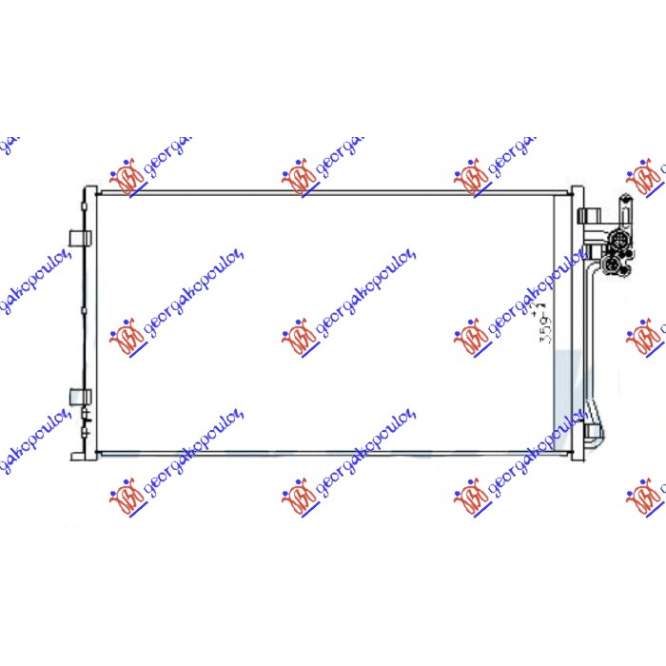  RADIATOR  AC  2.0  BNZ  -  2.0  DIESEL  (698x539)    pentru JAGUAR, JAGUAR E-PACE 17-