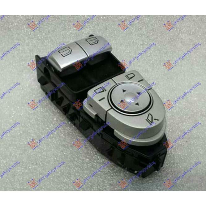 DOOR/MIRROR SWITCH FOLD. FRONT (Black base) (Double)(3pin) - MERCEDES MERCEDES V (W447) 15-20 pentru PEUGEOT, PEUGEOT EXPERT 07-16, Interior, Comutatoare, MERCEDES, MERCEDES V (W447) 15-20