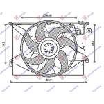 COOLING FAN ASSY PETROL-DIESEL (480mm) 4PIN 600W - MERCEDES MERCEDES S CLASS (W221) 05-13 pentru MERCEDES, MERCEDES S CLASS (W221) 05-13