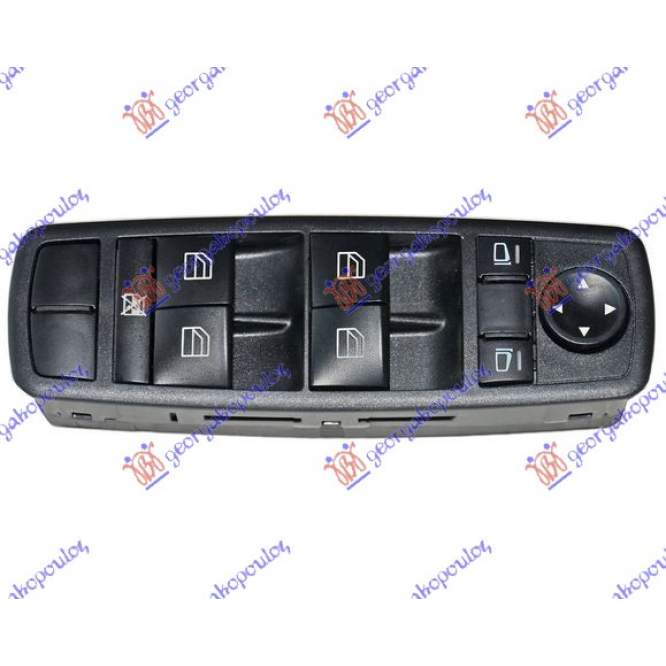 DOOR/MIRROR SWITCH FRONT (Black)(Quatern)(3pin)                                                                          - MERCEDES MERCEDES ML (W164) 05-11 pentru MERCEDES, MERCEDES ML (W164) 05-11, PEUGEOT, PEUGEOT EXPERT 07-16, Interior, Comutatoare