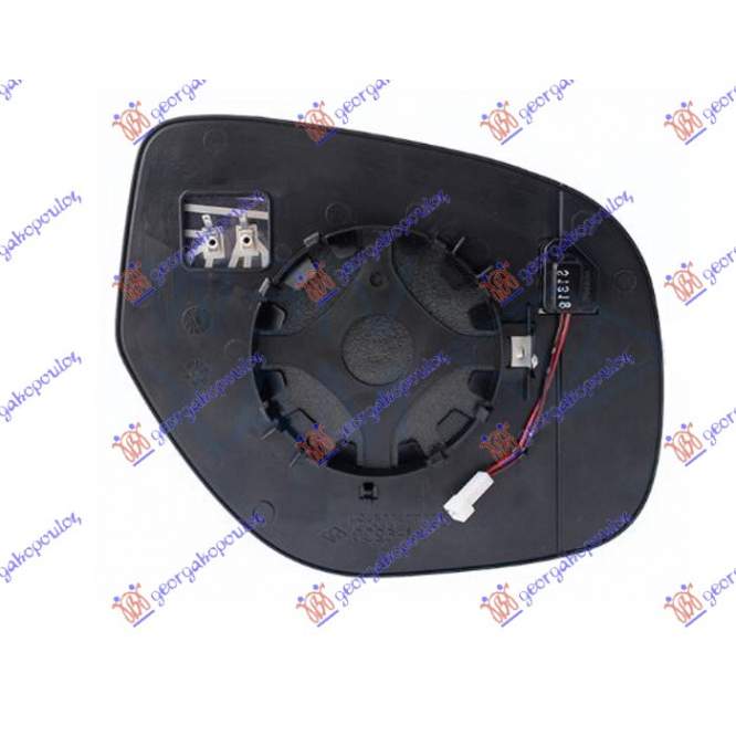 DOOR MIRROR GLASS HEATED W/BLIS (FLAT GLASS) - MITSUBISHI MITSUBISHI OUTLANDER 16-20 pentru MITSUBISHI, MITSUBISHI OUTLANDER 16-20