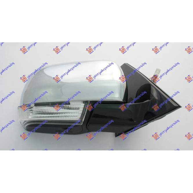 DOOR MIRROR EL. HEAT. (W/L&F.L.) CHROME  (CONVEX GLASS) - MITSUBISHI MITSUBISHI PAJERO 12- pentru MITSUBISHI, MITSUBISHI PAJERO 12-