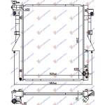 RADIATOR 2.4 DI-D DIESEL (525x669x16) (4N15) (KOYO) - MITSUBISHI MITSUBISHI P/U L200 15-19 pentru MITSUBISHI, MITSUBISHI P/U L200 15-19