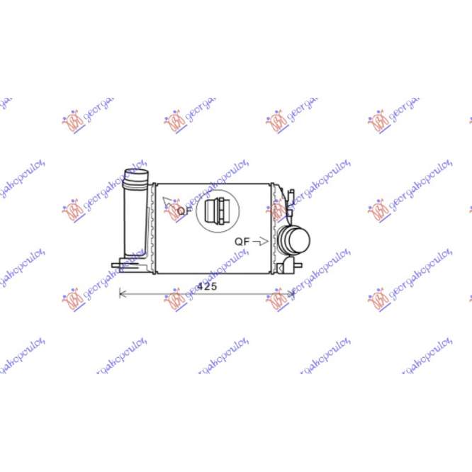 RADIATOR INTERC. 1.2 TCE-1.2 TCE 115-1.2 TCE 130 (282x217x62) (VALEO) - RENAULT RENAULT MEGANE H/B-S.W. 15-19 pentru PEUGEOT, PEUGEOT EXPERT 07-16, Partea frontala, Radiator Intercooler, RENAULT, RENAULT MEGANE H/B-S.W. 15-19
