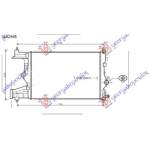 RADIATOR 1.4-1.6 TURBO PET.MAN.(58x39,5) (KOYO) - DAEWOO - CHEVROLET CHEVROLET CRUZE 09-13 pentru DAEWOO - CHEVROLET, CHEVROLET CRUZE 09-13
