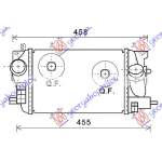  RADIATOR  INTERCOOL.1,3  CDTi  (315x218x64)  -  OPEL  OPEL  MERIVA  14-  pentru OPEL, OPEL MERIVA 14-, PEUGEOT, PEUGEOT EXPERT 07-16, Partea frontala, Radiator Intercooler