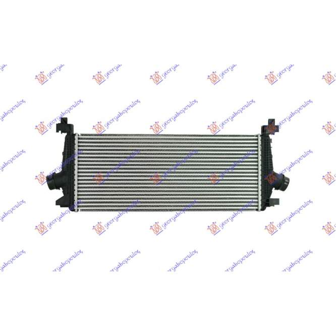  RADIATOR  INT.1.4i-16V  TURBO  M/T  (665x285  -  DAEWOO  -  CHEVROLET  CHEVROLET  CRUZE  13-  pentru DAEWOO - CHEVROLET, CHEVROLET CRUZE 13-, PEUGEOT, PEUGEOT EXPERT 07-16, Partea frontala, Radiator Intercooler