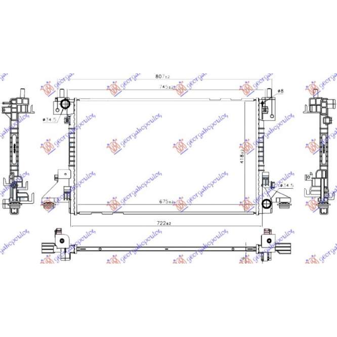  RADIATOR  HYBRID  (675x420x16)  (KOYO)  pentru OPEL, OPEL AMPERA 11-